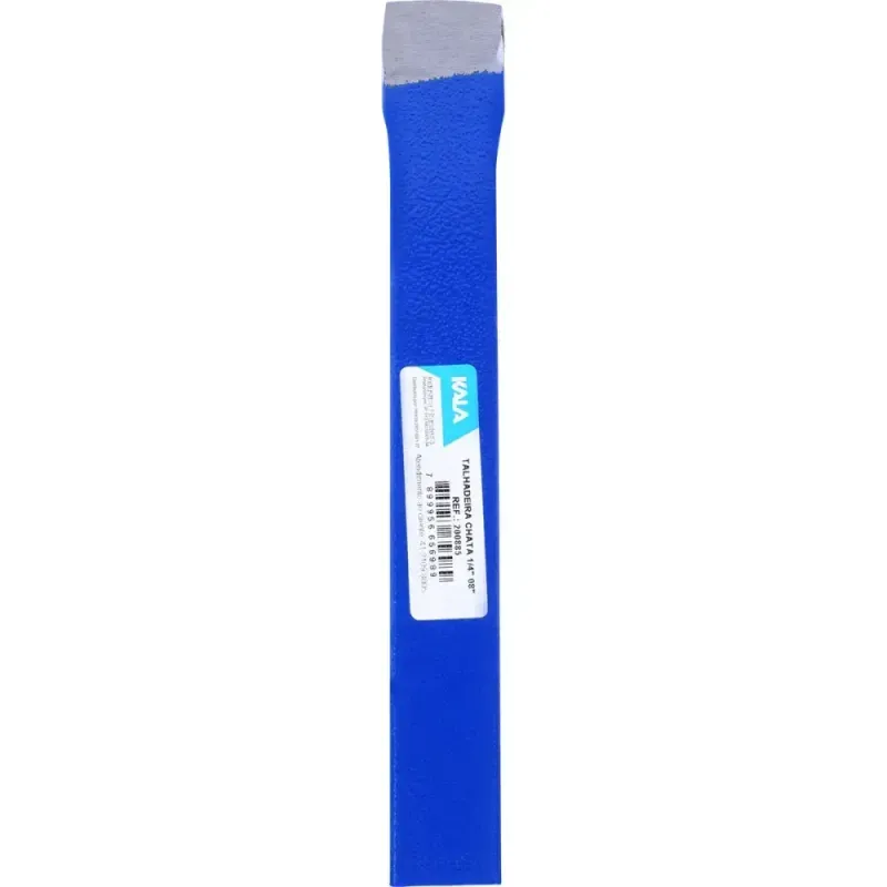Talhadeira-em-Aco-Inoxidavel-Chata Azul-Tamanho-8-Kala