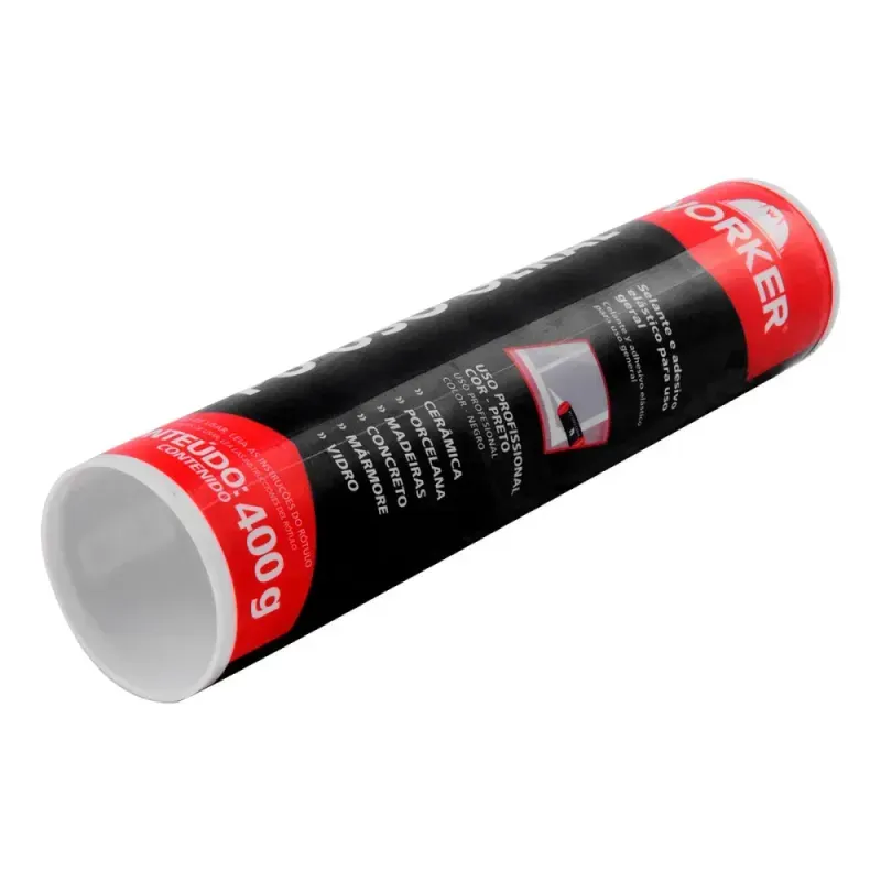 Adesivo-Poliuretano-Uso-Geral-Preta 400g-Worker-