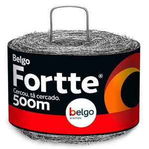 Arame Farpado Galvanizado Fortte 1,6mmx500m Belgo
