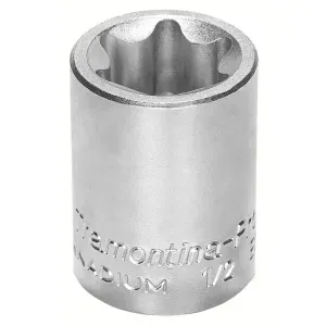 Soquete Trafix Fêmea Aço Cromo Vanádio E10 1/2" Tramontina