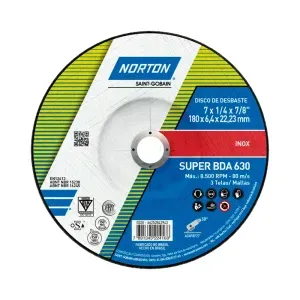 Disco de Desbaste Super Inox BDA630 180x6,4x22,23mm Norton