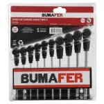 Jogo-de-Chaves-Torx-T-em-Cromo-Vanadio-10-Pecas-Bumafer