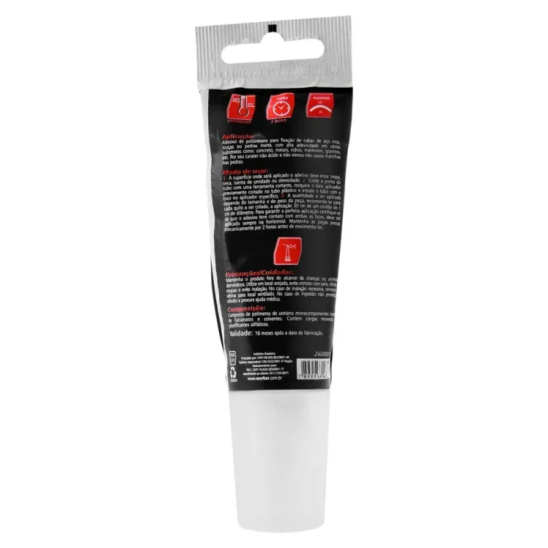 Adesivo Fixa-Tudo-Poliuretano-Branca-80g-Worker