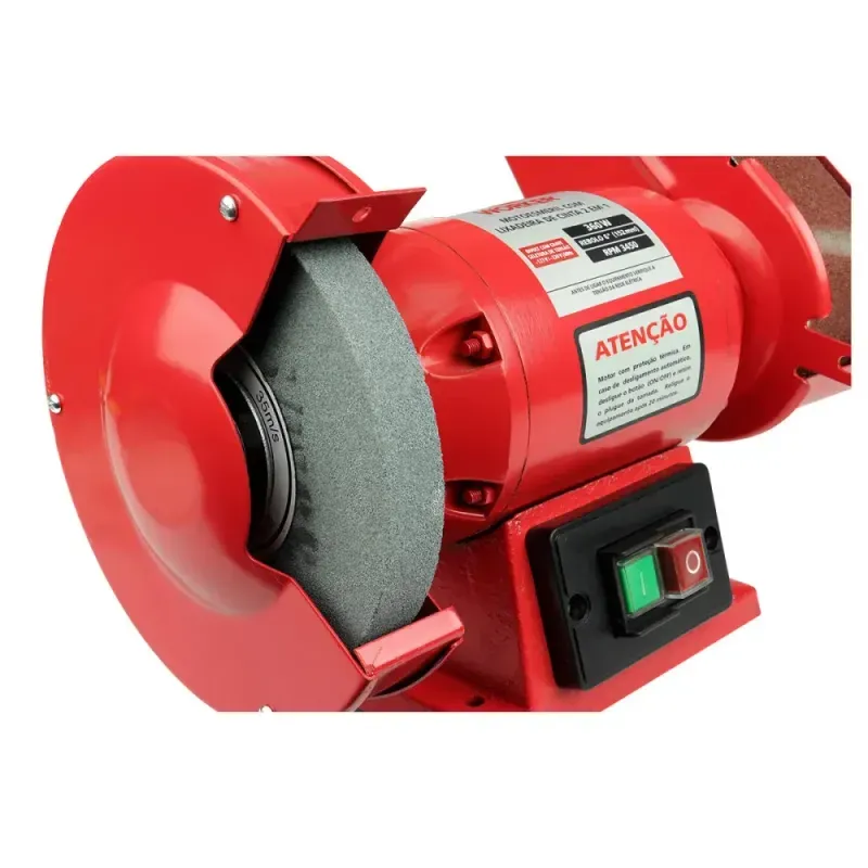 Moto Esmeril-com-Lixadeira-360W-60Hz-3450rpm-Bivolt-Worker
