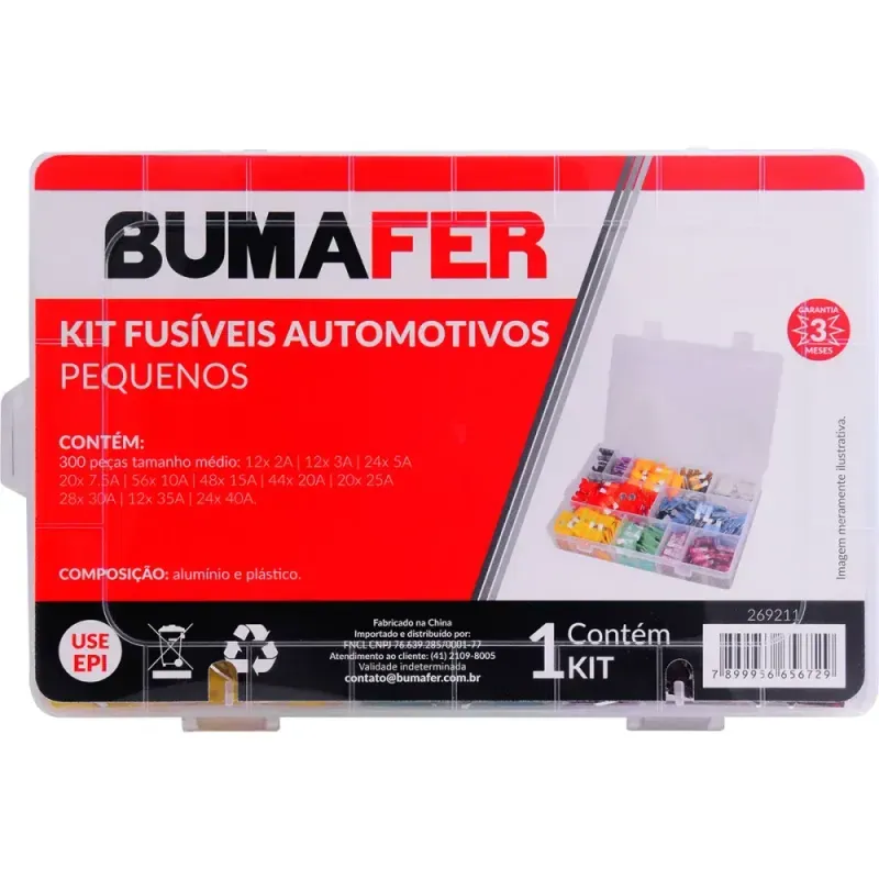 Kit-Fusiveis-Automotivos-Pequeno com-300-Pecas-Bumafer