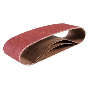 Lixa Cinta 75 x 610mm Grão 80 Costado de Lona 3 Peças Worker