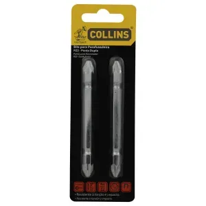 Bits para Parafusadeira com 2unPonta Dupla 3”76,20mm Collins