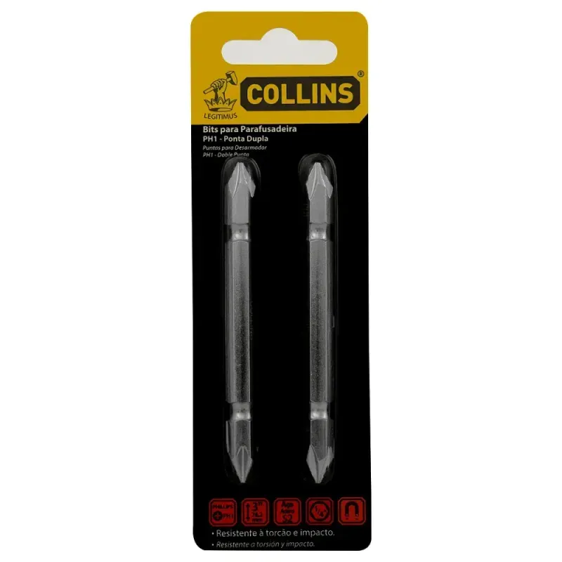 Bits-Parafusadeira-PH1-Ponta-Dupla-2-Un-1-4--3-Collins