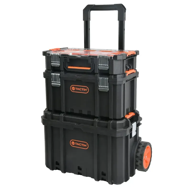 Caixa-de-Ferramentas-Modular-Plastica-Carrinho-3-em-1-Tactix