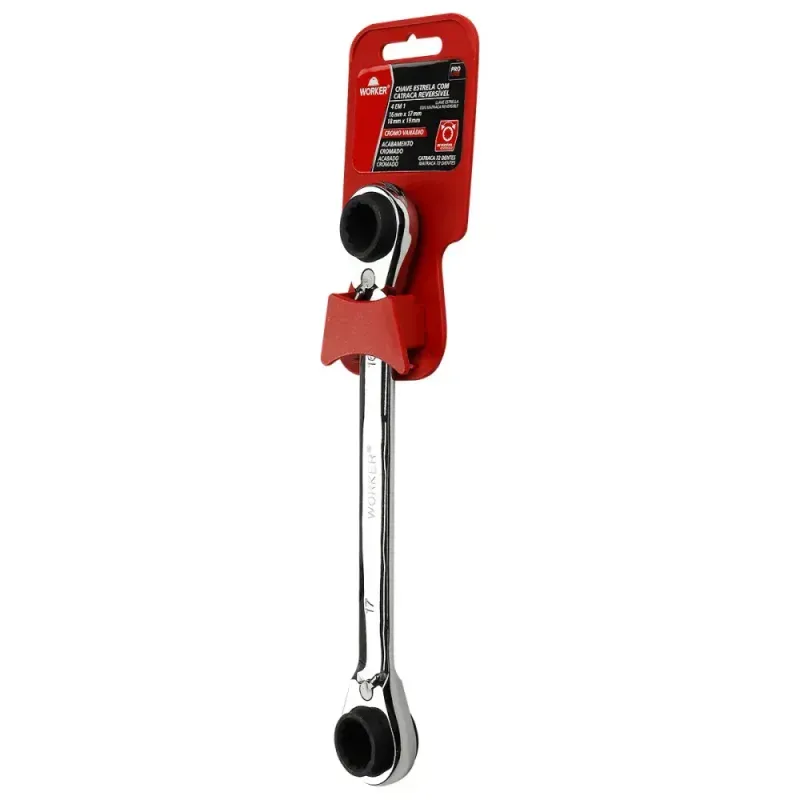 Chave-Estrela-com-Catraca-Reversivel-4-em-1 16-19mm-Worker
