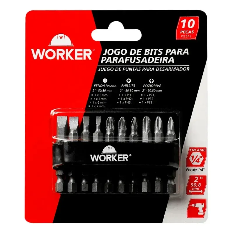 Jogo-de-Bits-para-Parafusadeira-com-10-Pecas-Worker