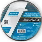 Fita-Demarcacao-de-Solo-Amarela-e-Preta-48mm-14m-Norton