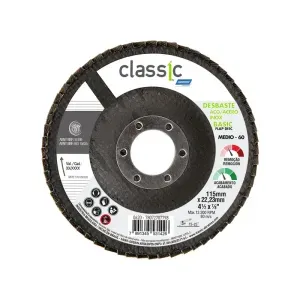 Disco Flap Classic Basic R201 155x22,23mm Grão 60 Norton