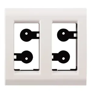 Placa para Móvel de 2 Posto Branco Tramontina