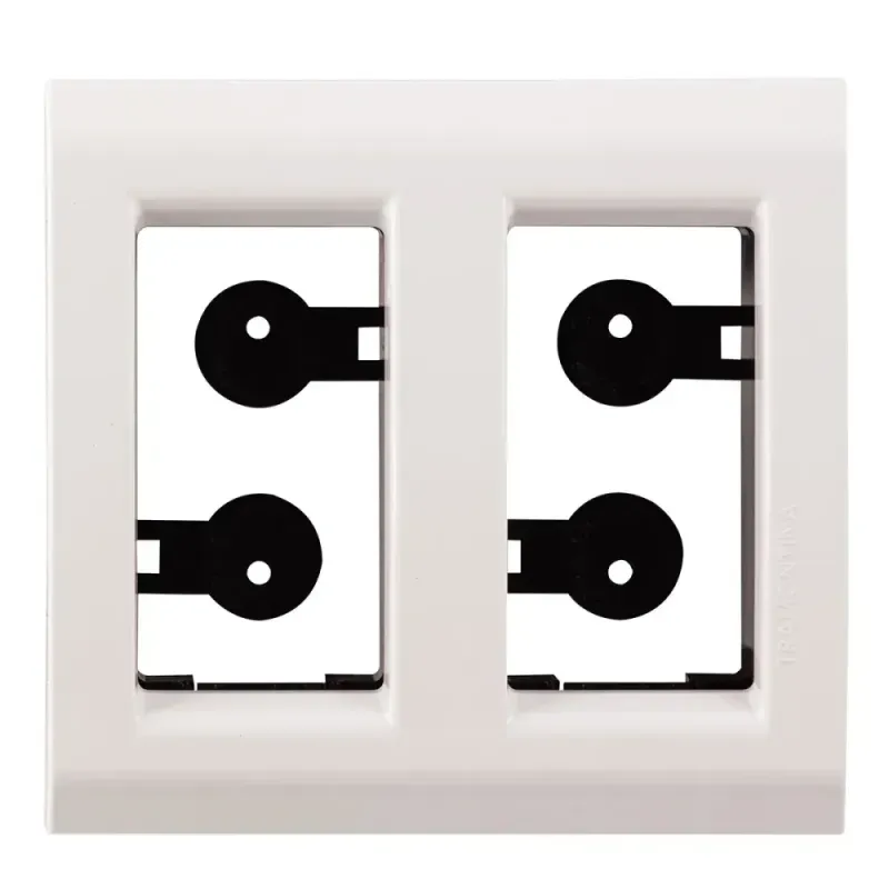Placa-para-Movel-de-2 Posto Branco-Tramontina