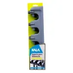 Suporte-Vassoura-em-Plastico-com-4 posicoes-e-5 ganchos-Kala