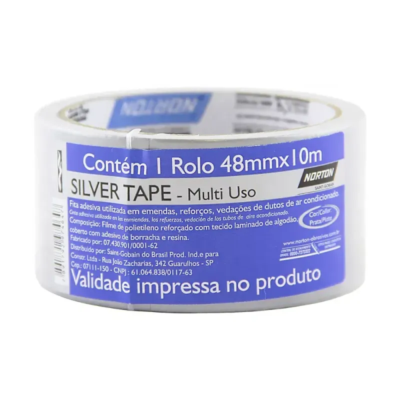 Fita-Silver-Tape-Prata-48mmx10m-Norton
