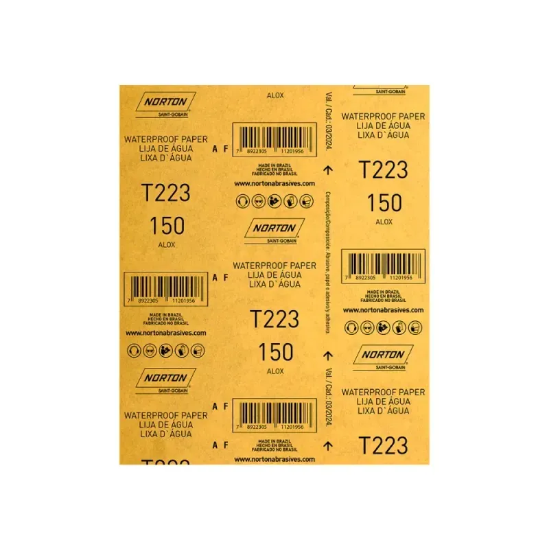 Folha-de-Lixa-de-Agua-T277-G150 230-x-280-mm Norton