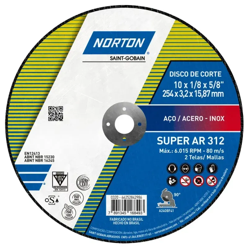 Disco-de-Corte-Super-Acos-Ar312 254x1587mm Norton