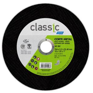 Disco de Corte Classic em Aço Inox 254x3.2 mm Norton