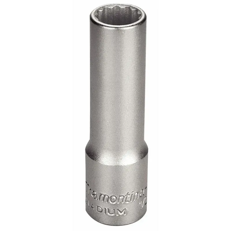 Soquete Estriado Longo com Encaixe 1/2" 12mm Tramontina