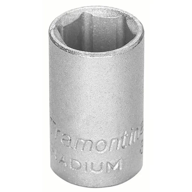 Soquete Sextavado em Aço Cromo Vanádio 8mm 3/8" Tramontina