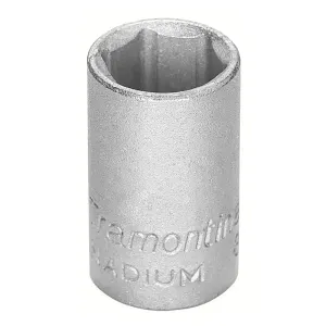 Soquete Sextavado Cromado em Aço 12mm 3/8" Tramontina