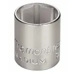 Soquete Sextavado Aço Cromo Vanádio 21,8mm 3/8" Tramontina