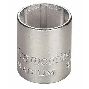 Soquete Sextavado Aço Cromo Vanádio 21,8mm 3/8" Tramontina