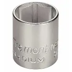 Soquete Sextavado em Aço Cromo Vanádio 18mm 3/8" Tramontina