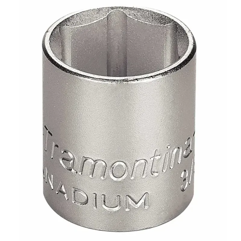 Soquete Sextavado em Aço Cromo Vanádio 18mm 3/8" Tramontina