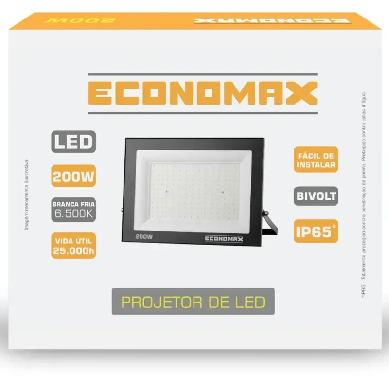 Refletor-de-LED-Preto-12000lm-200W-6500K-Biv-Economax
