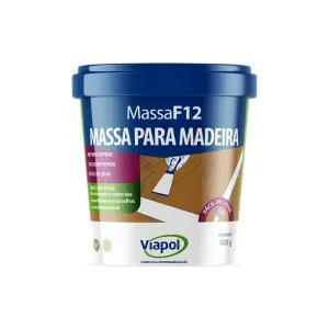 Massa para Madeira F-12 Castanho 400g Viapol