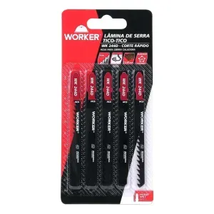 Serra para tico-tico 5 Peças 6 Dentes por polegada Worker