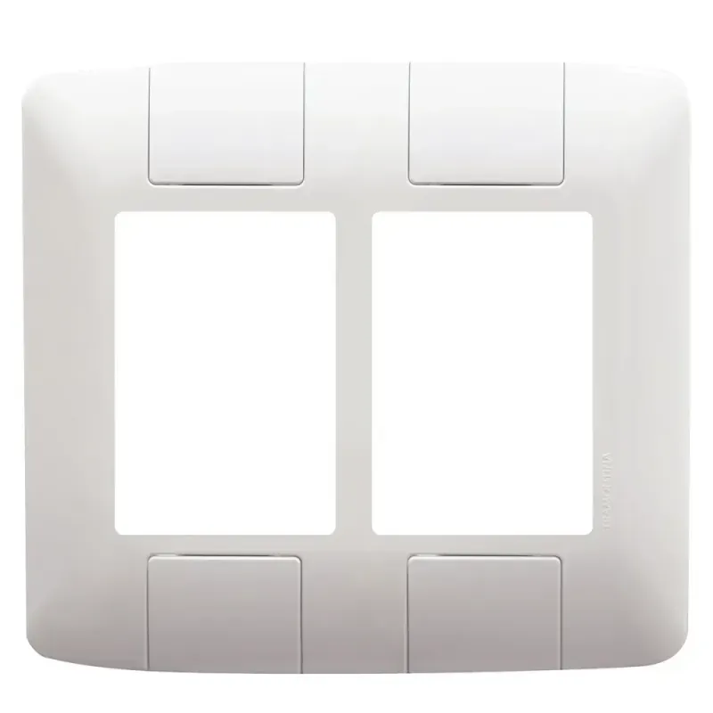 Placa-em-Termoplastico-de 6-Postos Aria-Branco-4x4-Tramontina