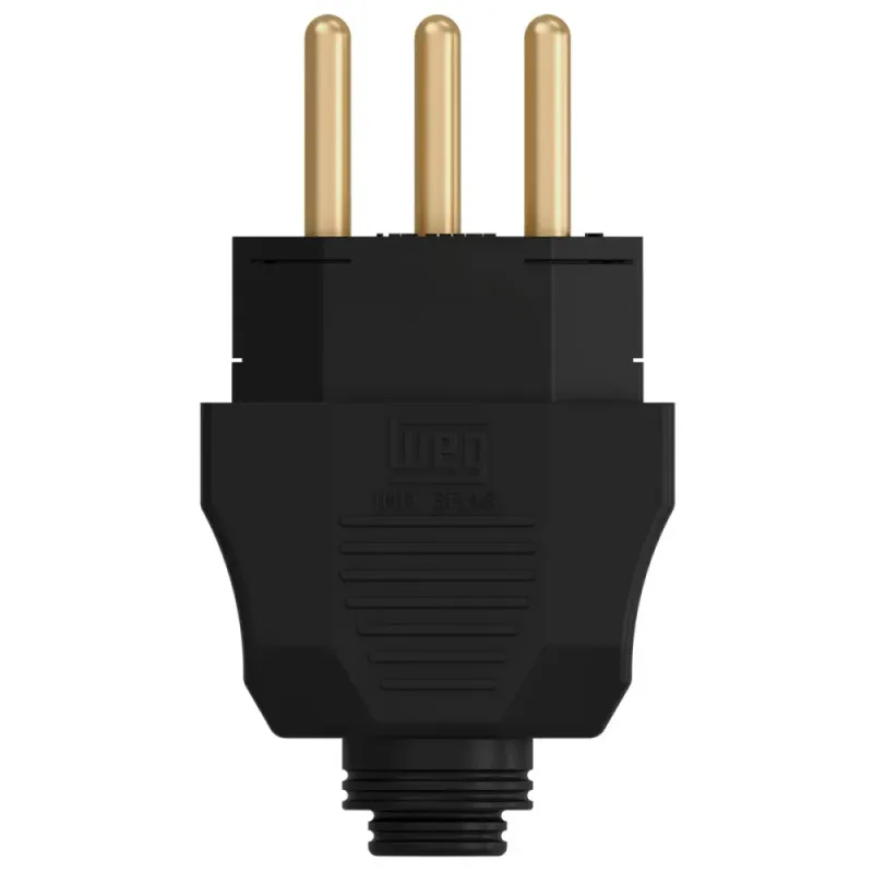 Plugue-Macho-com-3-Pinos-20A-Preto-com-120-Unidades-Weg