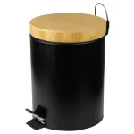 Lixeira-Tampa-de-Bambu-Preta-5L-Kala
