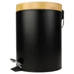 Lixeira-Tampa-de-Bambu-Preta-5L-Kala