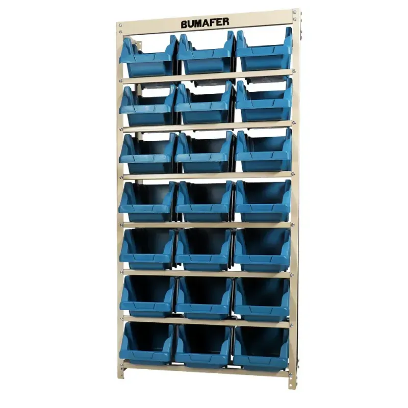 Estante-Gaveteiro-em-Aco-21-Gavetas-Tamanho-7-Azul-Bumafer