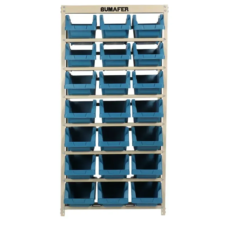 Estante-Gaveteiro-em-Aco-21-Gavetas-Tamanho-7-Azul-Bumafer