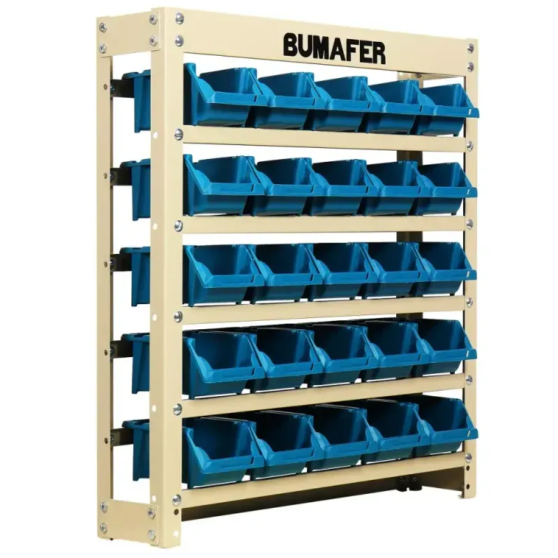 Estante-Gaveteiro-em-Aco-25-Gavetas-Tamanho-3-Azul-Bumafer