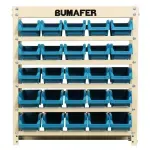 Estante-Gaveteiro-em-Aco-25-Gavetas-Tamanho-3-Azul-Bumafer