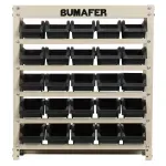 Estante-Gaveteiro-em-Aco-25-Gavetas-Tamanho-3-Preto-Bumafer