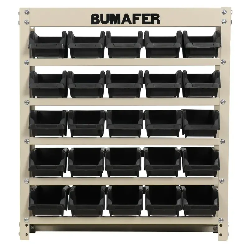 Estante-Gaveteiro-em-Aco-25-Gavetas-Tamanho-3-Preto-Bumafer