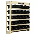 Estante-Gaveteiro-em-Aco-25-Gavetas-Tamanho-3-Preto-Bumafer