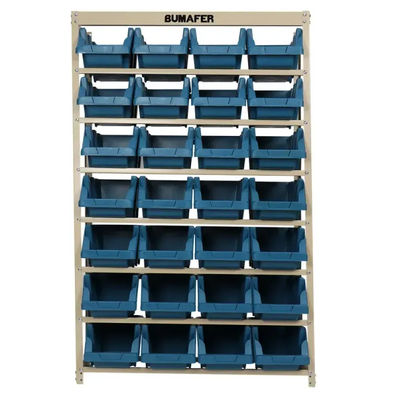 Estante-Gaveteiro-em-Aco-28-Gavetas-Tamanho-7-Azul-Bumafer