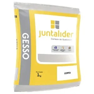 Gesso para Reparos Secagem Lenta 1kg Juntalider