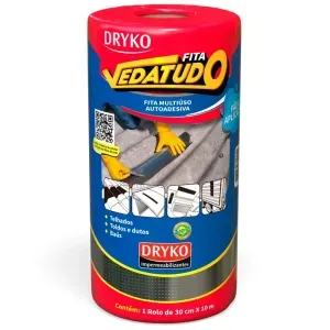 Fita Autoadesiva de Alumínio Vedatudo 30cm x 10m Dryko
