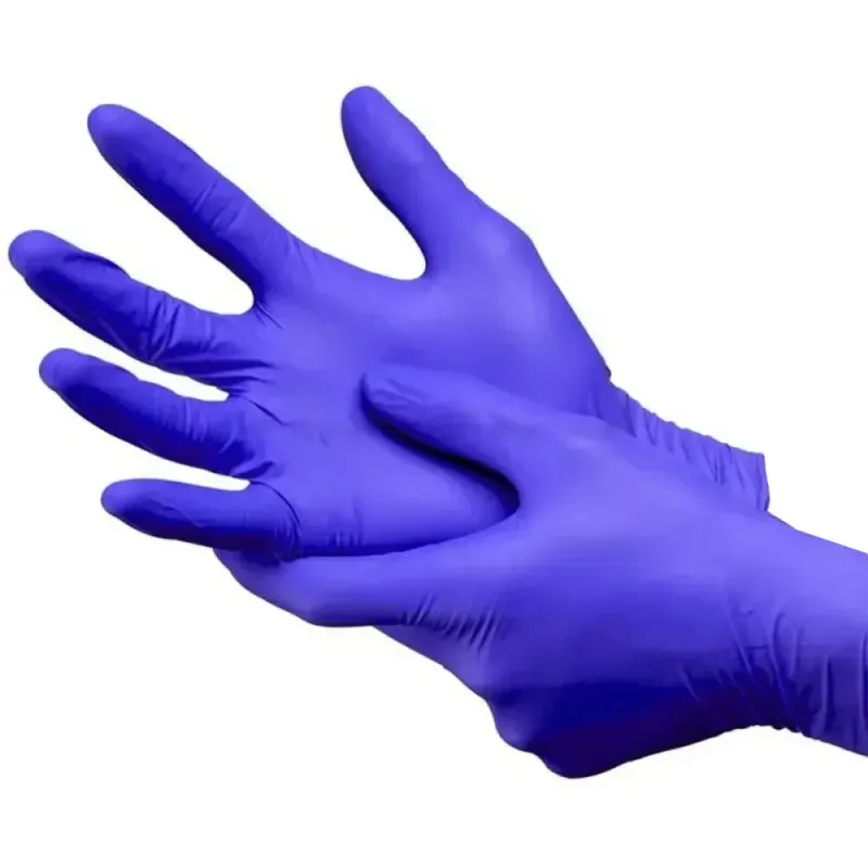 Luva Nitrilica-Azul Cobalto-M com-100-pecas-SuperMax