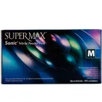 Luva Nitrilica-Azul Cobalto-M com-100-pecas-SuperMax